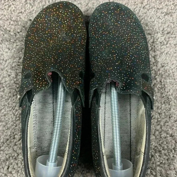 Alegria KAR-763XW Paityn Confetti Sprinkles Black Slip-On Clogs 40 US 9.5-10 - Picture 6 of 8